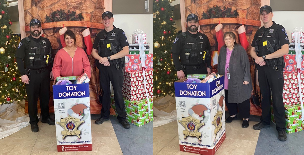 Donation box for Brown Santa